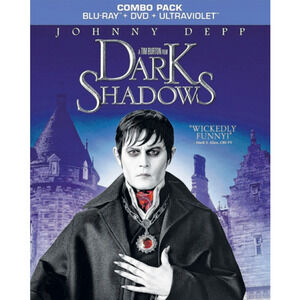 Dark Shadows (Blu-ray + DVD + Ultraviolet, 2012) Lenticular Cover Johnny Depp
